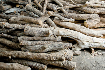 Natural woods cut ready for furniture creation