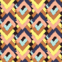 Vector seamless colorful ethnic pattern with arrows, Tribal ornament. Ethnic pattern. Seamless pattern. Adult coloring book page design. Vector illustration, Aztec. eps10