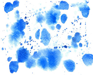 Seamless pattern with stains of paint. Watercolor paint. Stylish background.