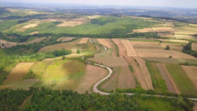 Crop Fields and a Countryside Road in Autumn Crop Fields and a Countryside Road in Autumn (3x speed 60fps)