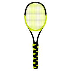 Isolated tennis racket on white background - Vector