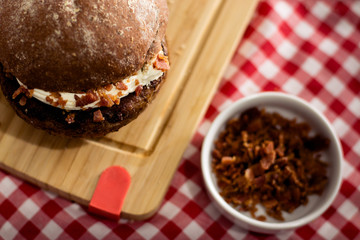 delicious handmade hamburguer