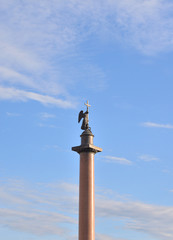 Alexander Column on sky background.
