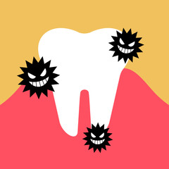 虫歯菌 © chapinasu