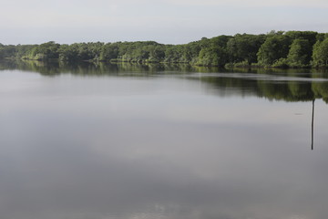 Lake Along The Interstate