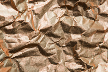 Metal sheet crumpled