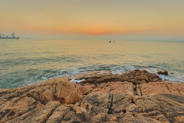West Lamma Channel sunset 18 Oct 2014