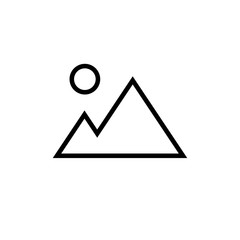 Mountain icon vector