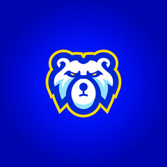 bear mascot esports logo