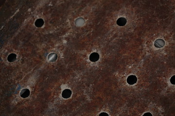 Rusty  texture metal old plate.