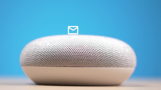 Smart assistant with animation overlay.