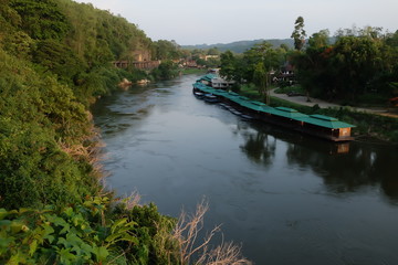 Fototapeta na wymiar boat on river