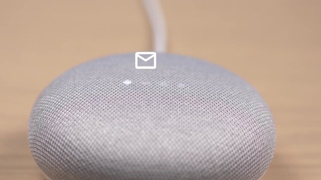 Smart assistant with animation overlay.