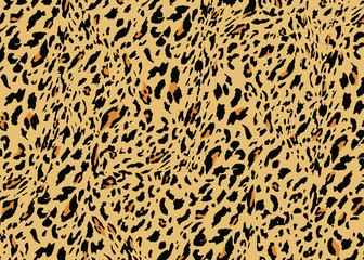 Leopard skin pattern design. Leopard print vector illustration background. Wildlife fur skin design illustration for print, web, home decor, fashion, surface, graphic design