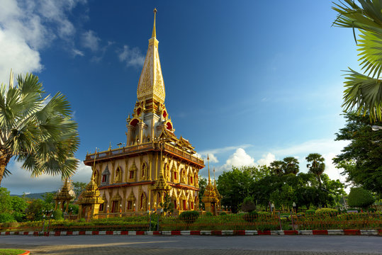 The most important of buddhist temples of Phuket is Wat Chalong or formally Wat Chaiyathararam in Phuket, Thailand.