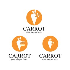 Carrot Logo Template Design Vector