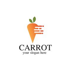 Carrot Logo Template Design Vector