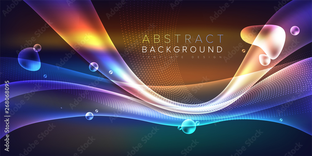 Poster an abstract background template in futuristic style. it is suitable for being as a template, landing