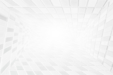 White & grey abstract perspective texture or interior background.