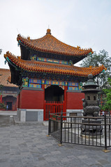 Yonghe Lama Temple is the largest Tibetan Buddhism temple in Han Chinese area, Beijing, China. This temple, built in 1694, has the combination of Chinese Tibetan style.