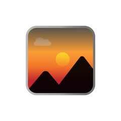Mountain logo icon design template vector