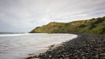Ocean waves at Smiths Beach, Phillip Island, Victoria, Australia