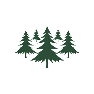 pine-tree icon illustration isolated vector sign symbol