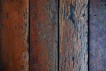 Dark brown wood texture with natural striped pattern background