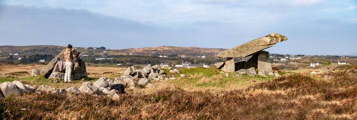The Kilclooney Dolmen is neolithic monument dating back to 4000 to 3000 BC between Ardara and...