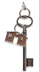 Clé ancienne accroché à un piton