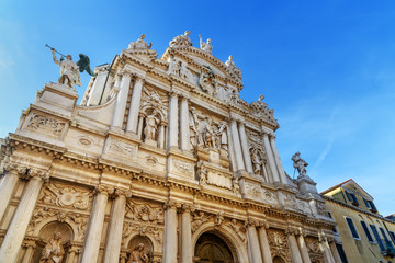 Fototapeta na wymiar Chiesa di Santa Maria del Giglio or church St. Mary of the Lily. Venice. Italy