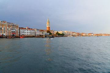 Fototapeta premium View on Grand canal from Fondamenta Salute. Venice. Italy