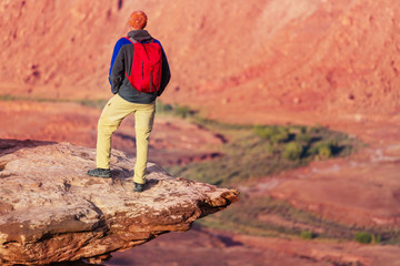 Man on the cliff