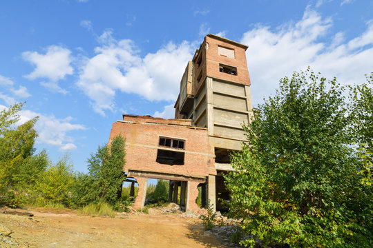 Karabash. Abandoned factory in the city of Karabash, Chelyabinsk region..