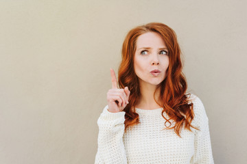 Young woman deep in thought