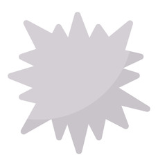 Starburst symbol in flat icon