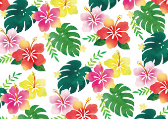 ハイビスカステクスチャ © まるまる