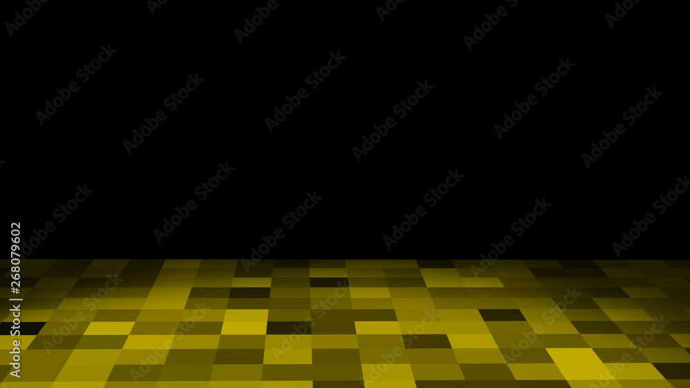 Poster animated pixelated loop art background 3d animation