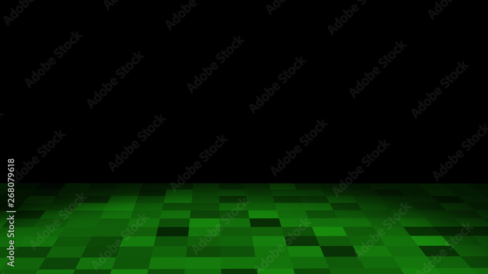 Poster animated pixelated loop art background 3d animation