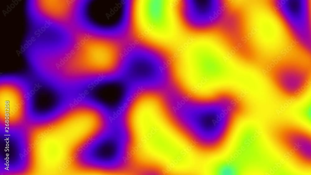 Poster moving random wavy texture. psychedelic animated background. looping animated footage.