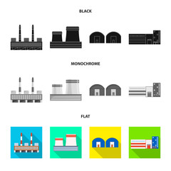 Obraz premium Isolated object of production and structure logo. Set of production and technology vector icon for stock.