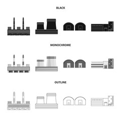 Obraz premium Isolated object of production and structure sign. Set of production and technology stock symbol for web.