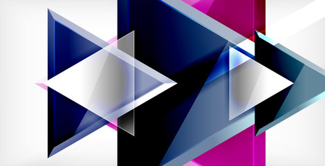 3d triangular vector minimal abstract background design, abstract poster geometric design