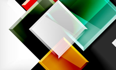 Colorful square and rectangle blocks background