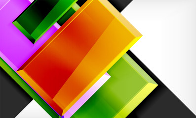 Color squares futuristic abstract background