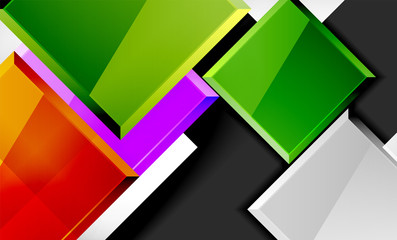 Color squares futuristic abstract background