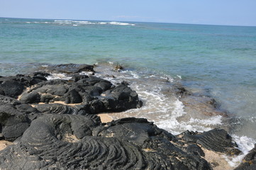 Cake Batter and Aqua Ocean