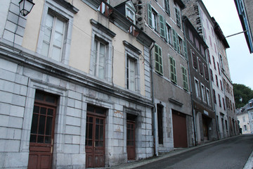 street in eaux-bonnes (france)