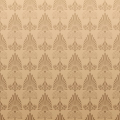 Brown background pattern in Asian style. Vector image