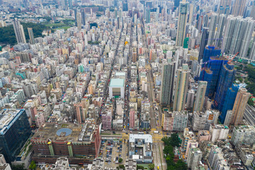  Top view of Hong Kong downtown